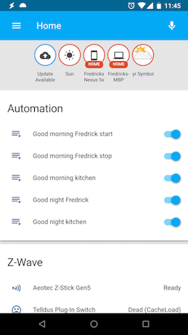 mobile control panel